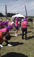 warming up for the Richmond Old Deer Park event with TotallySporty.com 9